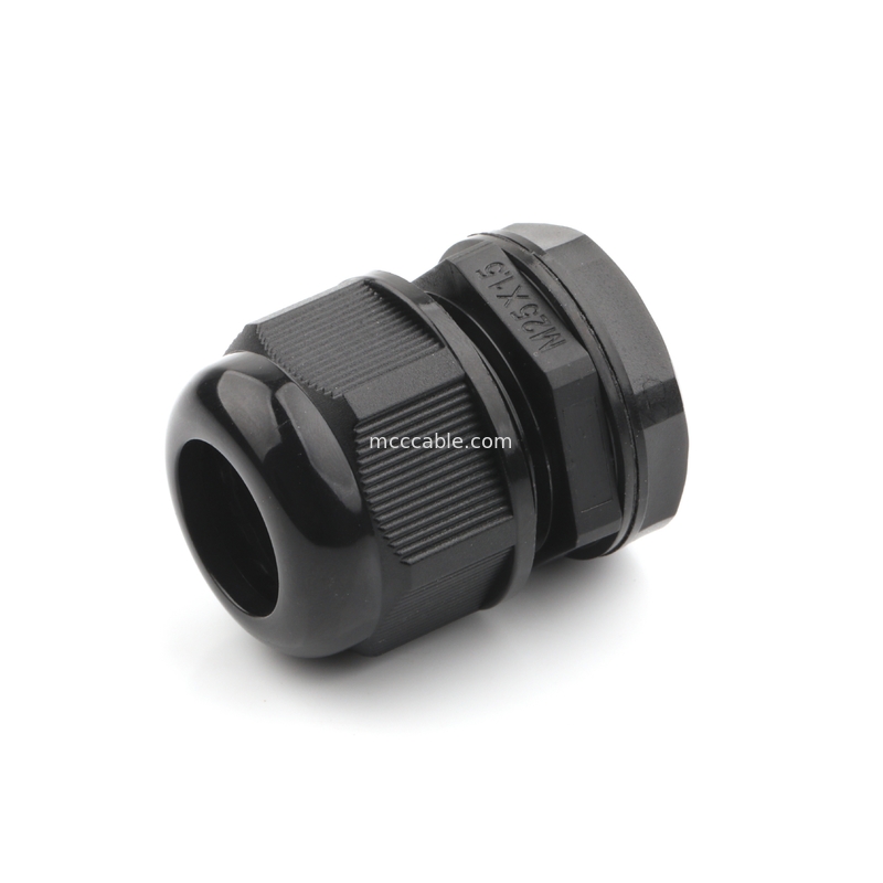 M25 Conector industrial impermeable con 3Pin / 4Pin / 6Pin / 7Pin / 8Pin Soporta el procesamiento de alambre personalizado OEM / ODM