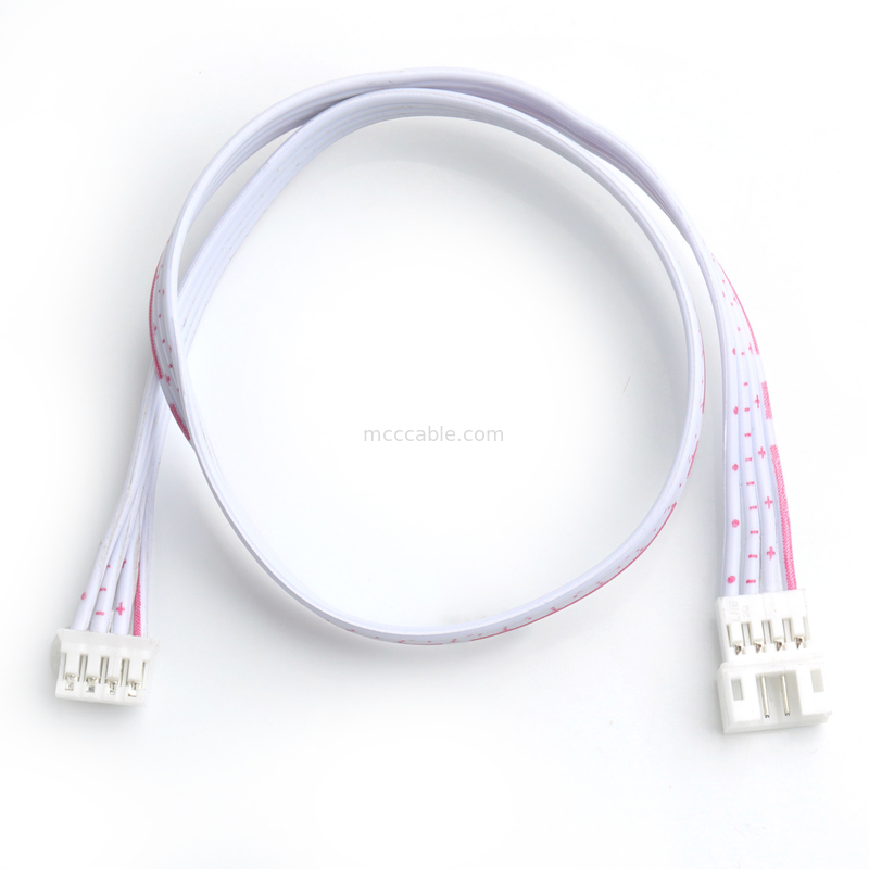 Conector LHE de 4 pines de cable de cinta plana flexible de macho a hembra para proyectos de audio de ingeniería electrónica