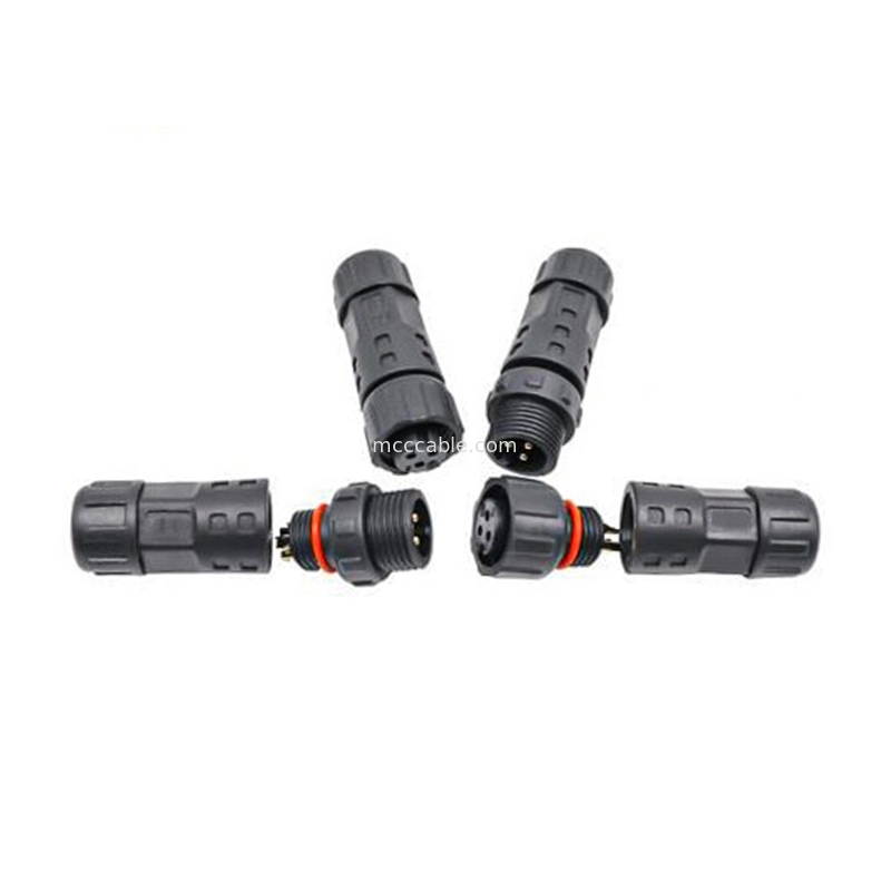 Conector circular de 8 pines impermeable de grado industrial M12 Conector de pantalla de LCD de cable moldeado femenino