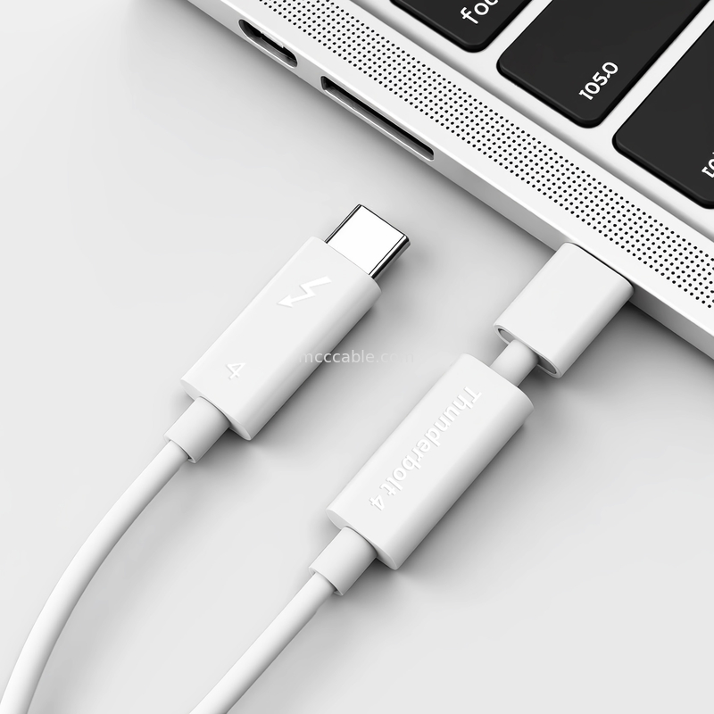 Thunderbolt 4 velocidades de 40 Gbps, soporta pantallas 4K dobles o 8K individuales