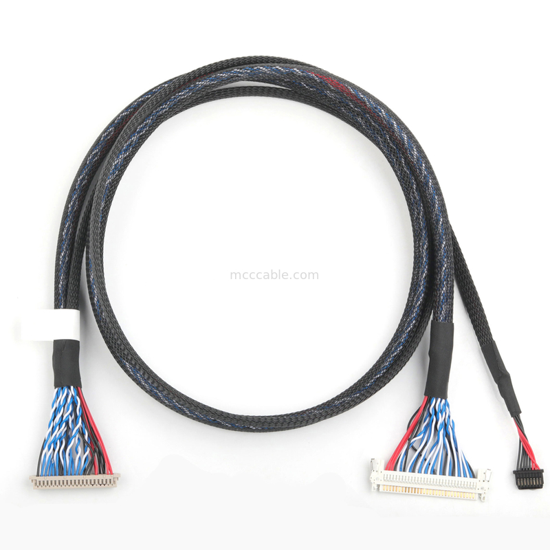 El cable LVDS DF13-4008-1.250 10 a FI-X30HL y el conector coaxial de KW30-8P-10 800
