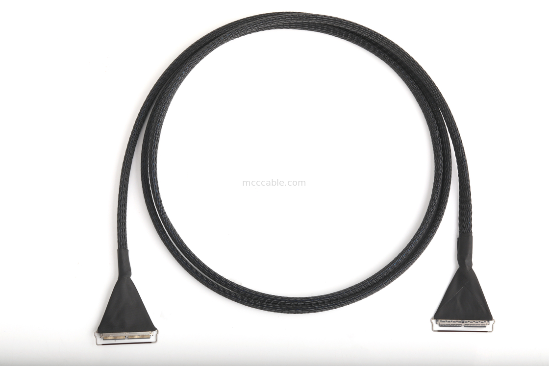Cable micro-coaxial de 40 pines, paso de 0,4 mm, doble blindaje para EDP/LVDS