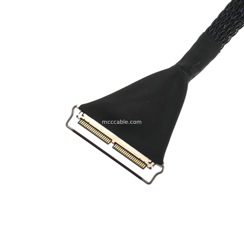 Cable micro-coaxial de 40 pines, paso de 0,4 mm, doble blindaje para EDP/LVDS