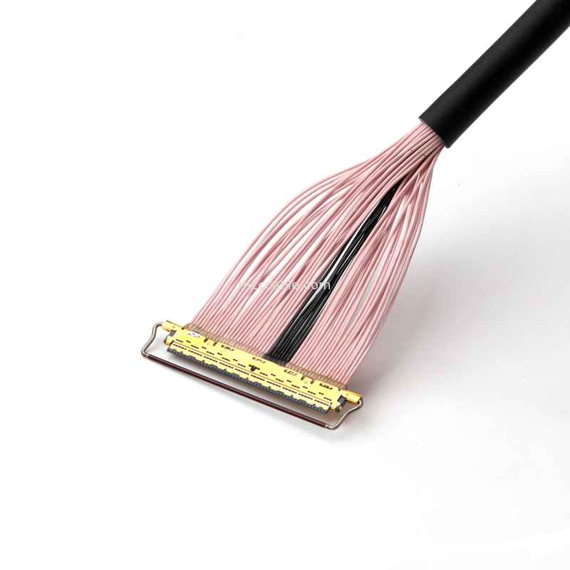 Cable micro-coaxial de 50 pines, con anchura de 0,4 mm, blindado, para la transmisión de datos de alta velocidad
