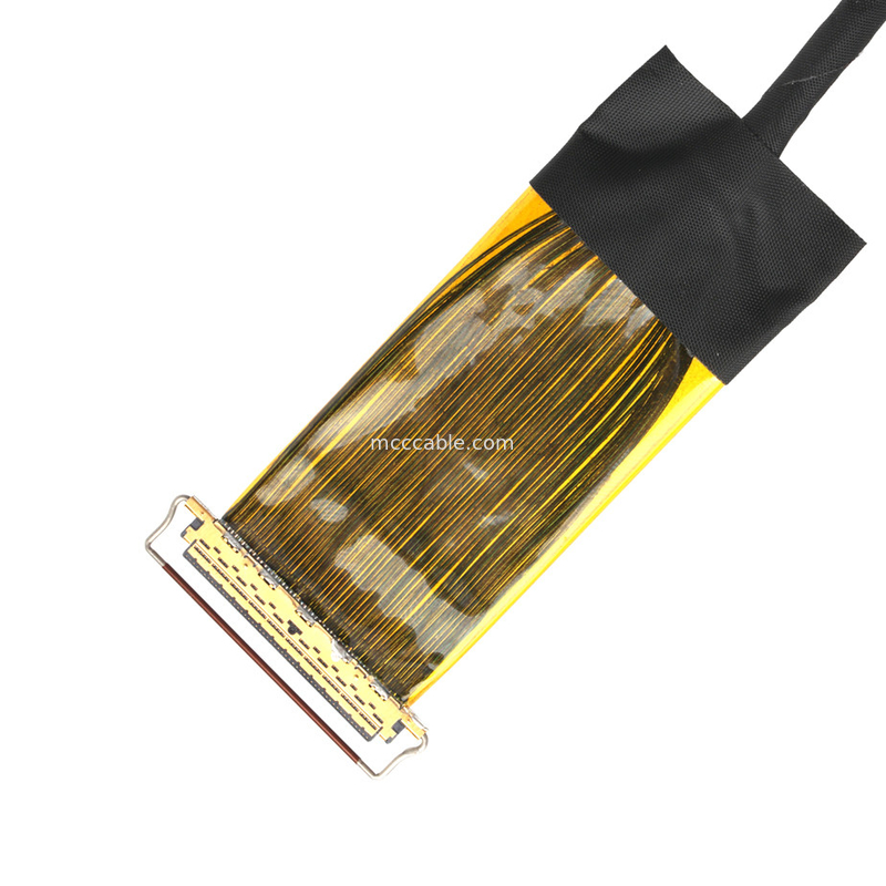 Ensamblaje de cable micro-coaxial de 50 pines con cable blindado AWG38 para datos de alta velocidad