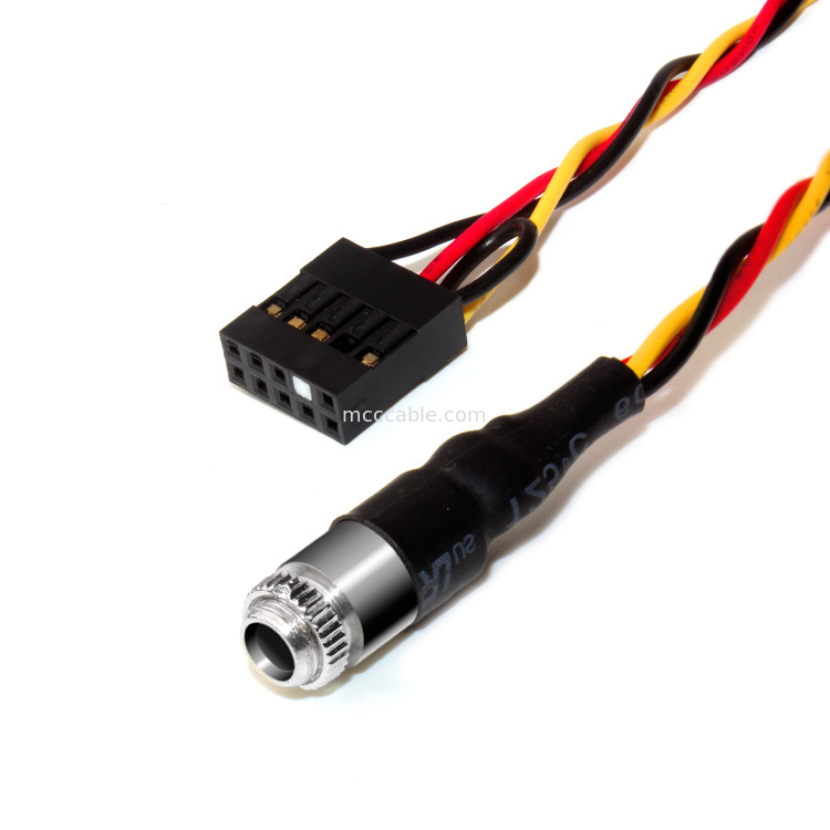 CONECTOR DE AUDIO del SOPORTE del PANEL del JEFE 3.5M M de Molex 22-55-2101 de la ECHADA de 10POS 2.54M M