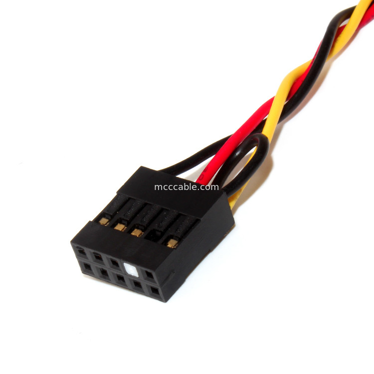 CONECTOR DE AUDIO del SOPORTE del PANEL del JEFE 3.5M M de Molex 22-55-2101 de la ECHADA de 10POS 2.54M M