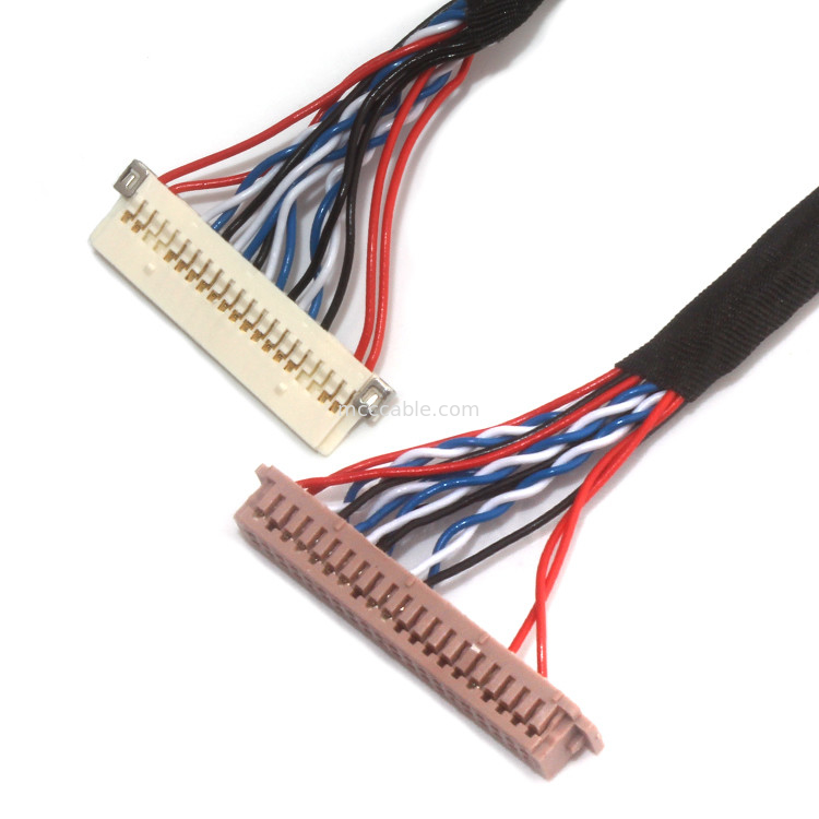 Las asambleas de cable coaxil micro de la UL, HORAS Lvds de JAE telegrafían 30 Pin Fi X30 a Df13 30ds 1.25c