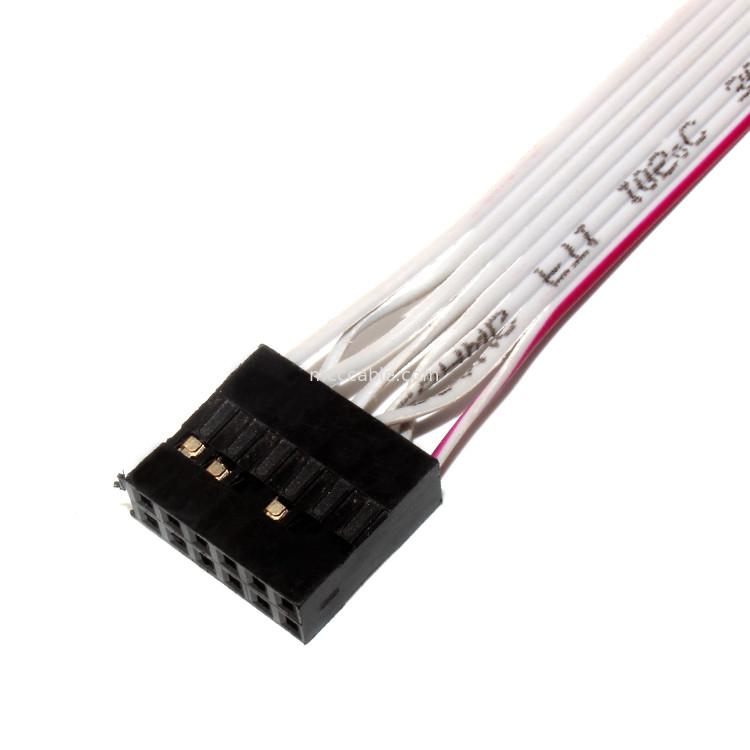IDC 12 PIN Flat Flexible Ribbon Cable DF19 A JST RF para el cable de transmisión de PCBA