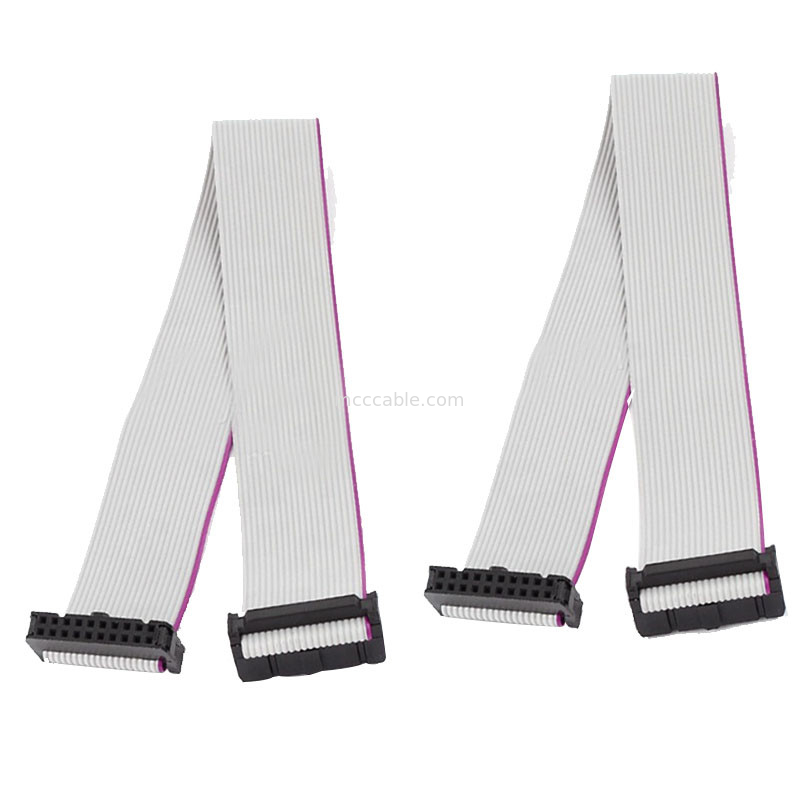 2,54 milímetros de la echada de cable de cinta flexible plano, 10 longitud del cable 60m m del Pin IDC