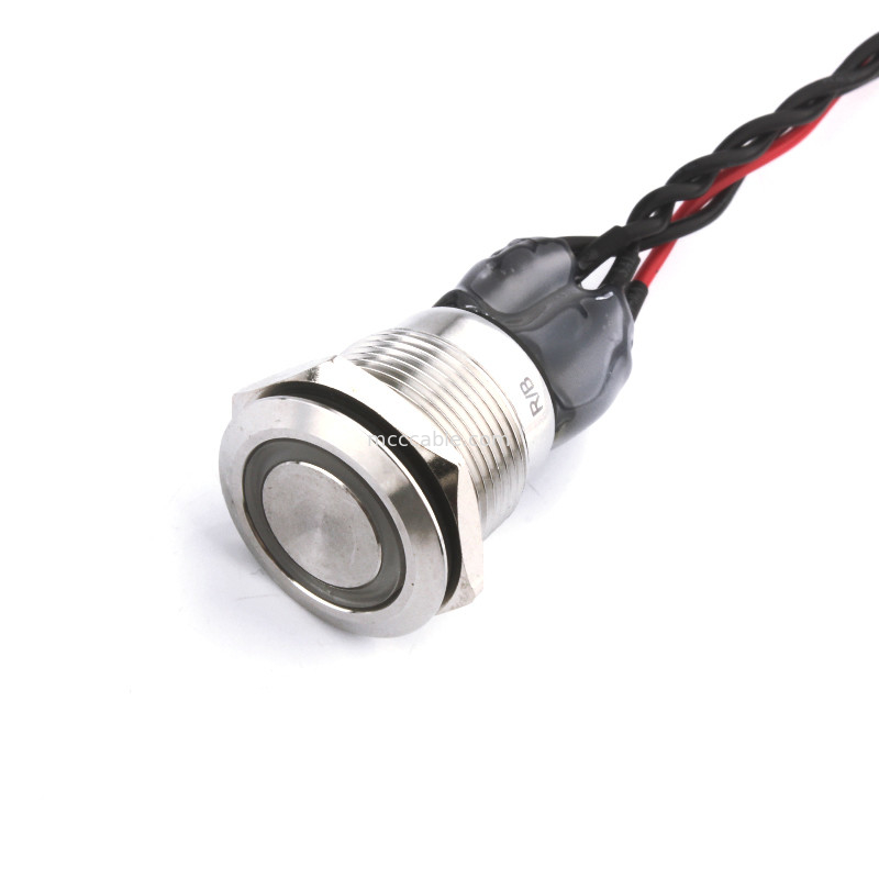Cable llevado azul rojo del interruptor D4 de Bulgin Mpi002 28 para Rl a Molex 50579402
