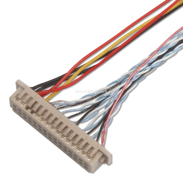 1.25mm 0.5mm Lvds Cable coaxial Df13 30ds 1.25 a 20453-240T-03 0,5 mm de ancho