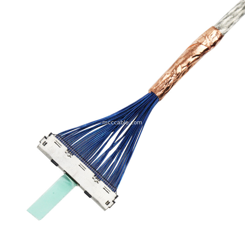 Conector de la exhibición de los lvds de las HORAS DF80-40P-0.5SD de la asamblea de cable de la informática de la exhibición de LVDS LCD