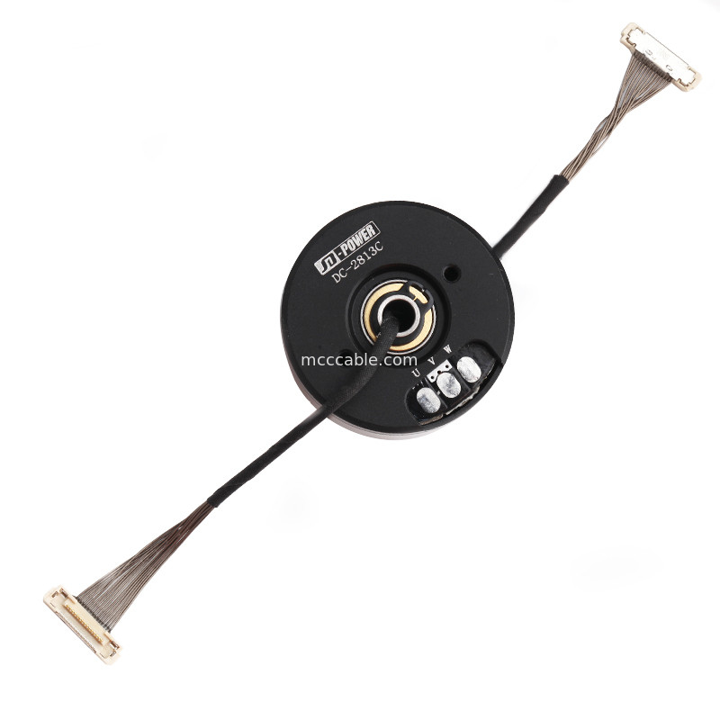 DF36C-15P-0.4SD de encargo al cable de la informática del arnés de cable LVDS de DC-2813C para la cámara del cardán
