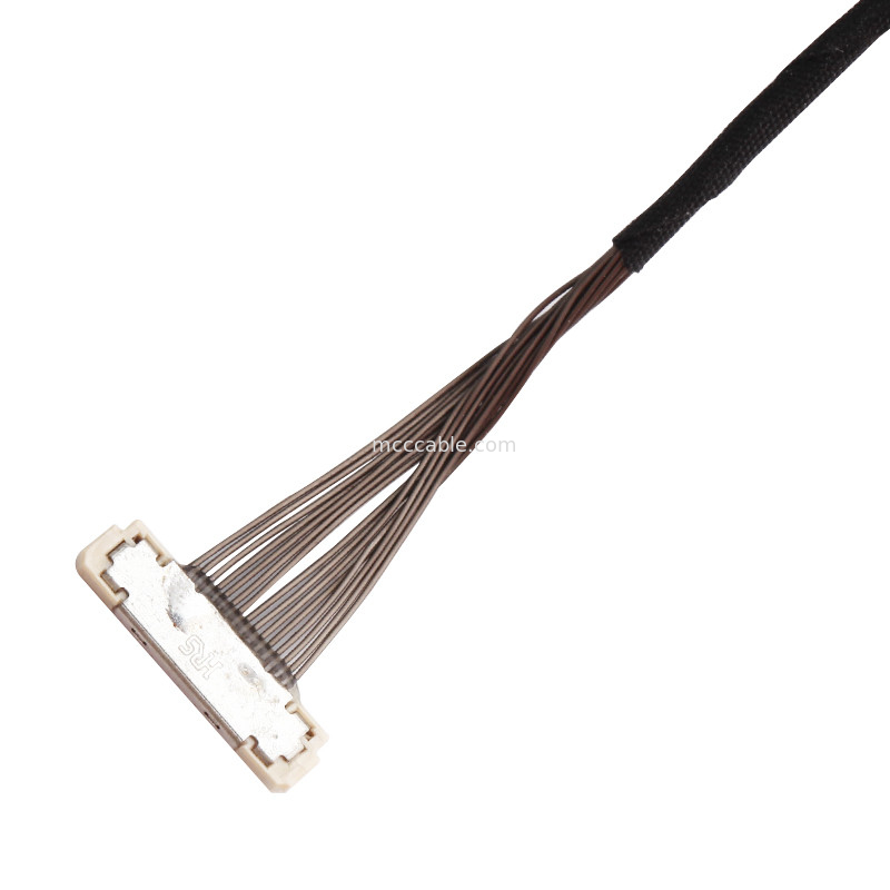 DF36C-15P-0.4SD de encargo al cable de la informática del arnés de cable LVDS de DC-2813C para la cámara del cardán