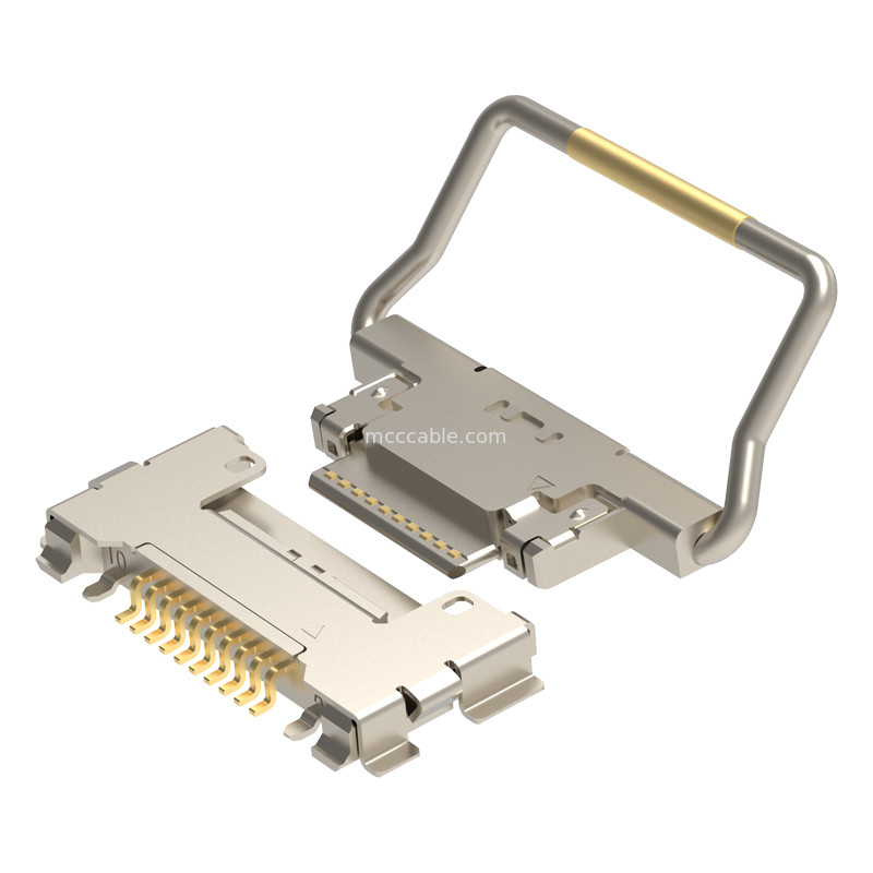 10p 20633-310T-01S Conector microcoaxial con cerradura mecánica