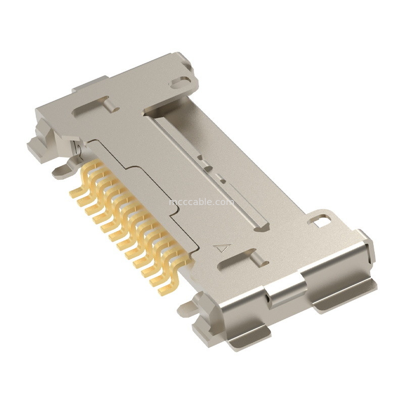 12Pin 20633-212T-01S Enchufe para el conjunto de cable coaxial micro 0,4 mm de ancho Tipo de apareamiento horizontal