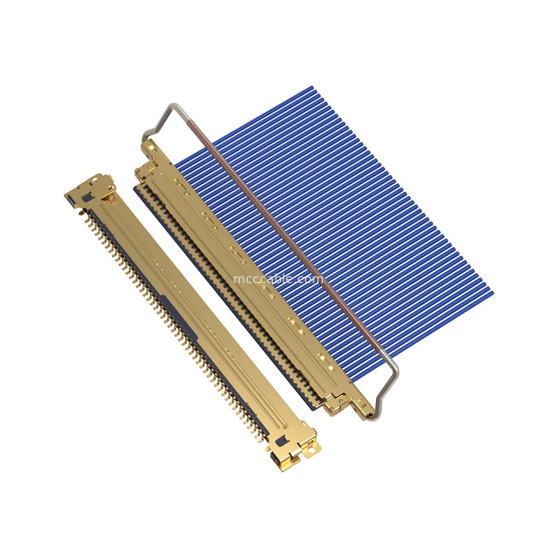 20453-250T-03S 50P 0,5 mm de inclinación Conector microcoaxial tipo de apareamiento horizontal