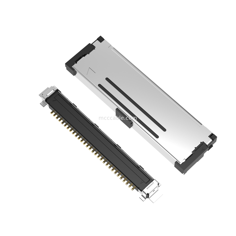 20437-030T-01 Tipo de acoplamiento horizontal Conector microcoaxial con bloqueo mecánico 30Pin 40P 50P 0,4 mm de inclinación