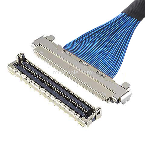 MICRO COAX CABLE 30P 20878-030T-01 Cable LVDS micro coaxial con blindaje EMC y bloqueo mecánico