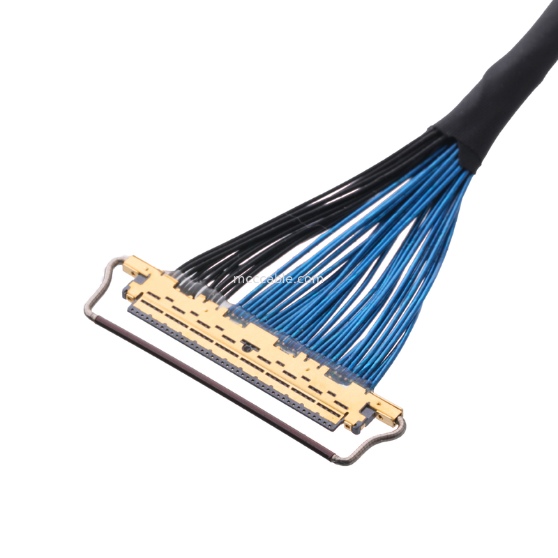 20633-250T-01S 50P 0,4 mm de inclinación Tipo de apareamiento horizontal Conector microcoaxial con bloqueo mecánico