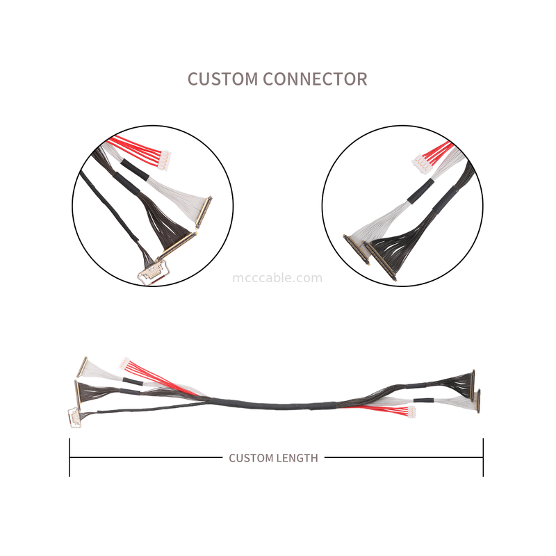 Punto 0.25mm 20531-034T-01 a 20633-210T-02S 0.25 mm cable personalizado