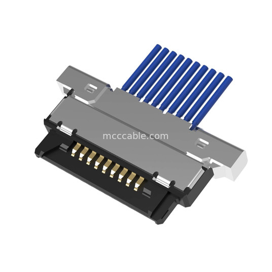 20345-010T-32R 20347-310T-12R Conector microcoaxial de tipo de apareamiento horizontal con inclinación de 0,5 mm