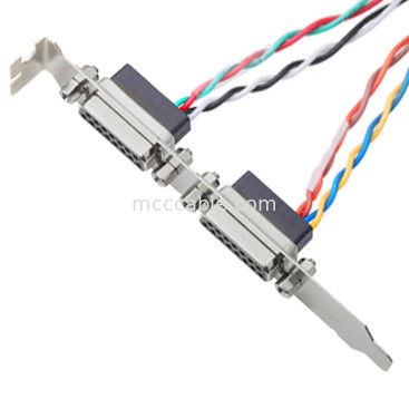 2 Pin 205205-2 de la hembra 15 del conector del cable Db15 de Lvds de los pares eléctrico a Pin 40