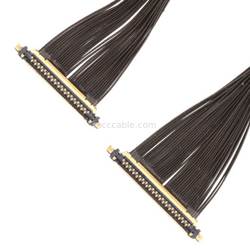 Cables de microcoaxiales de la serie 30P 20531-034T-02 a 20531-034T-02 con anchura de 0,25 mm