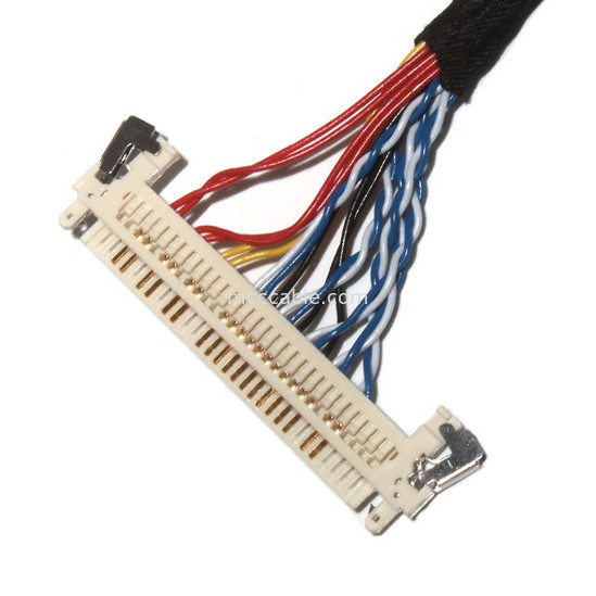 Personalizar longitud 2.0mm Pitch Lvds Cable Asamblea 30 Pin  DF11-24DS-2C a FI-X3OHL OEM / ODM