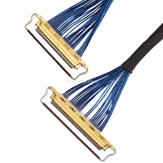 Echada 20453-330t-13 de  0.5m m del cable de la informática de 44AWG SGC LVDS a 20453-340t-13