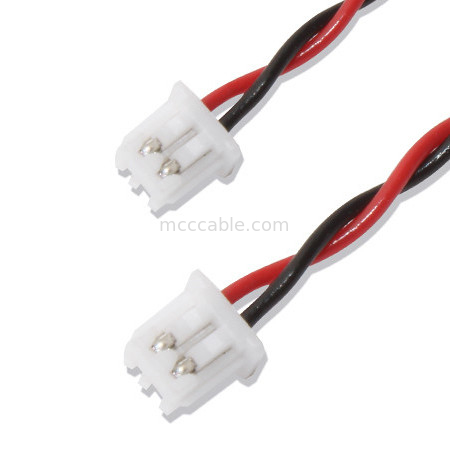 Asambleas de cable rojas del arnés de cable del negro del arnés de cable UL1007 del conector de JST pH 2,0
