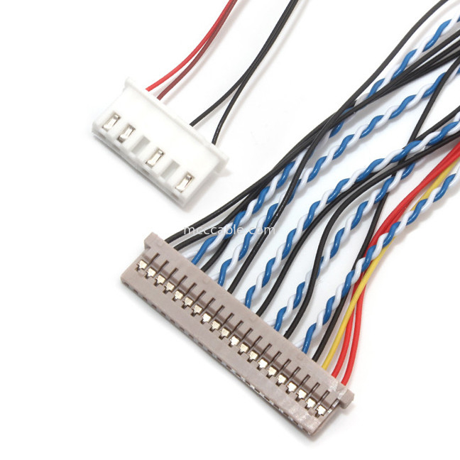 Echada Df19 del contacto de la asamblea de cable del Pin LVDS de  30 1.0m m 1.25m m a Df14