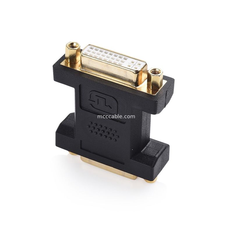 2 paquetes Dvi acoplador femenino doble enlace 24 + 5 pin para el cable de conector de LCD