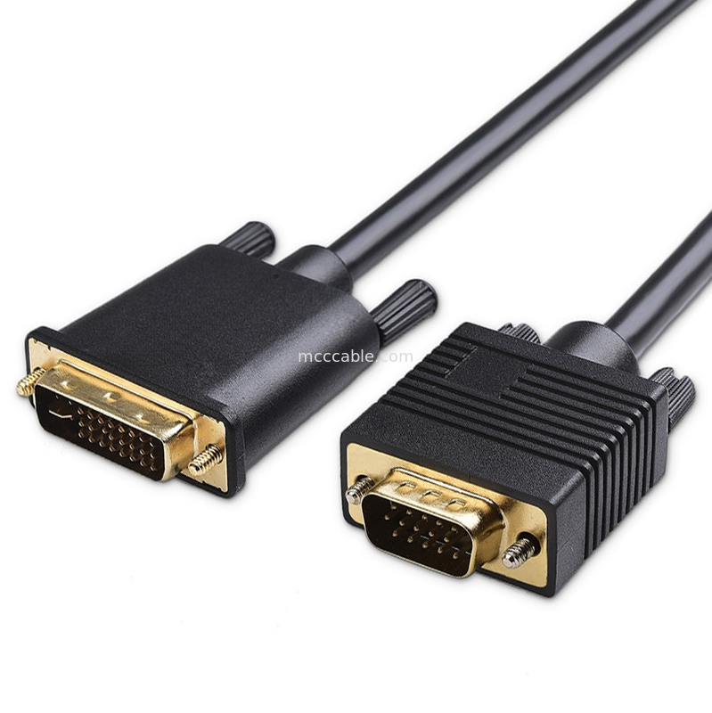 ROHS DVI-I 24 + 5 Pin para el cable VGA LVDS conector de ensamblaje LCD OEM / ODM