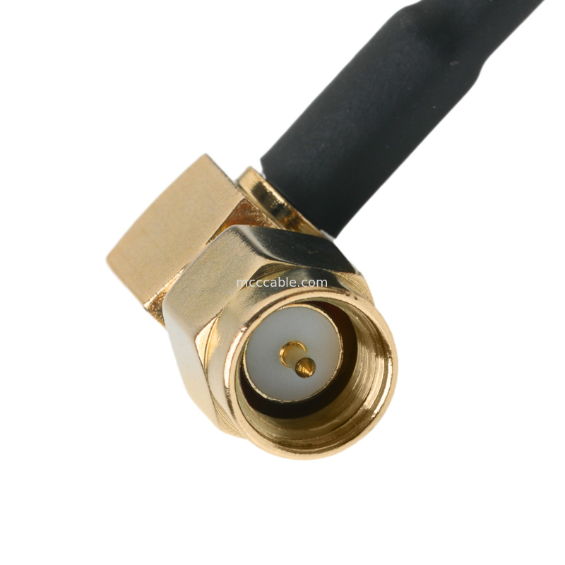 Ip67 Rohs Cable coaxial personalizado Ra Sma Enchufe de ángulo derecho Rg316