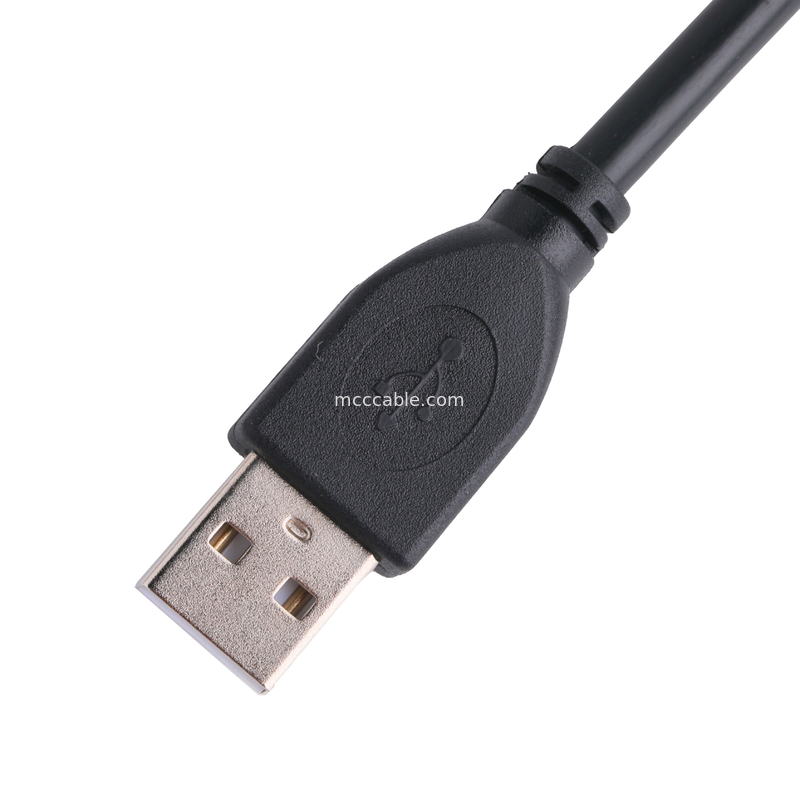 El cable de conector de impresora UL USB 2.0 tipo A a tipo B bloqueado