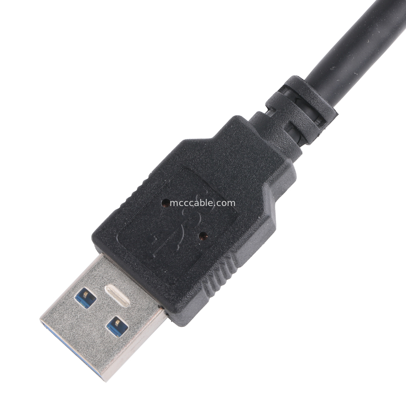 Color negro 5gbps USB 3.0 a USB Micro B longitud del cable de carga Personalizar Rohs
