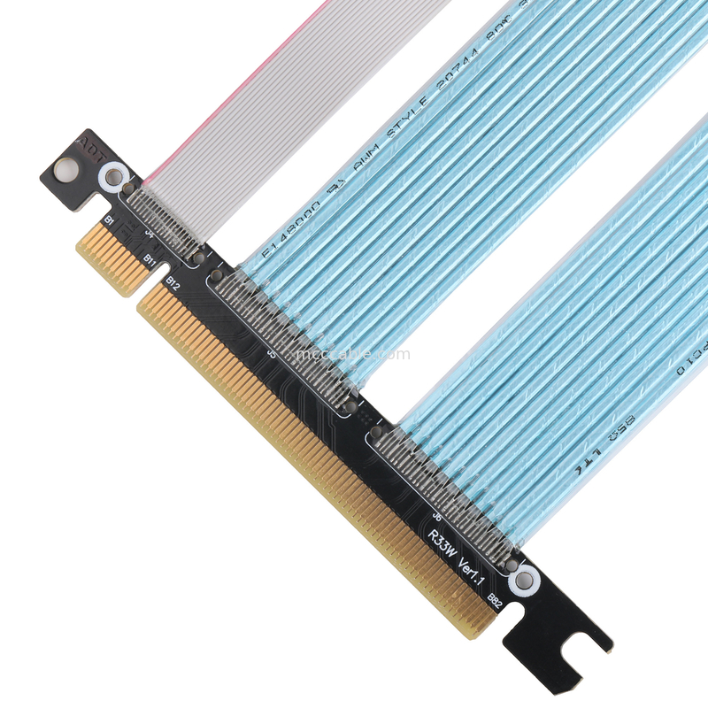 PCB Cable coaxial extremadamente fino PCIE gráficos de computadora tarjetas gráficas cable de adaptación de extensión