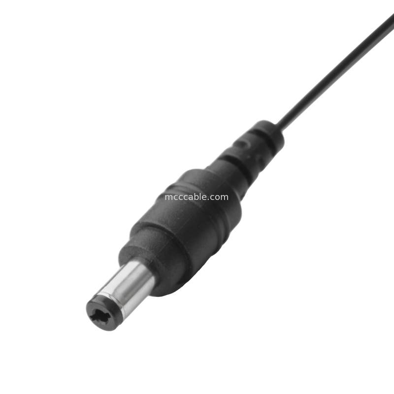 Enchufe de corriente continua 2.1 * 5.5mm Tipo de soldadura de PVC Apariencia de moldeo a TE Casas azules 2P Conector de cable femenino