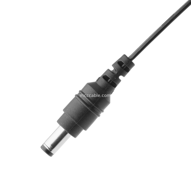 Enchufe de corriente continua 2.1 * 5.5mm Tipo de soldadura de PVC Apariencia de moldeo a TE Casas azules 2P Conector de cable femenino