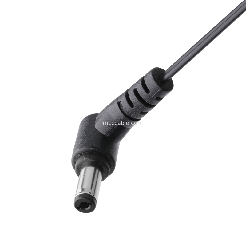 Enchufe de corriente continua 2.1 * 5.5mm Tipo de soldadura de PVC Apariencia moldeado ángulo 90 a MOLEX 39012020 PITCH 4.2mm 1 * 2P carcasa
