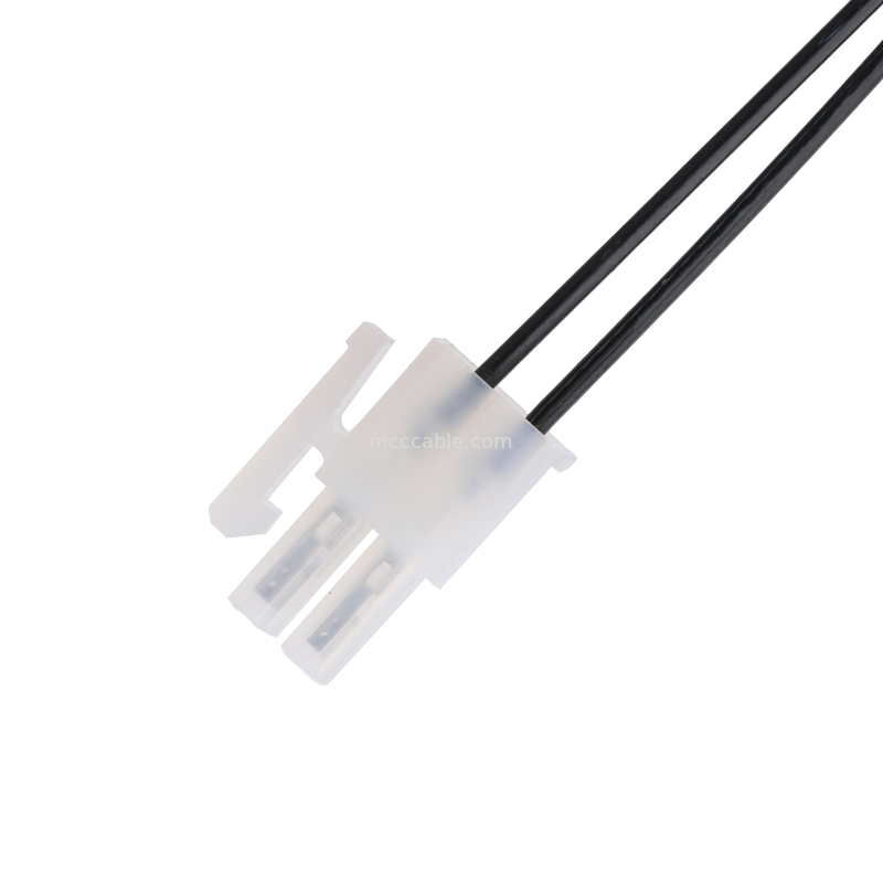 Enchufe de corriente continua 2.1 * 5.5mm Tipo de soldadura de PVC Apariencia moldeado ángulo 90 a MOLEX 39012020 PITCH 4.2mm 1 * 2P carcasa