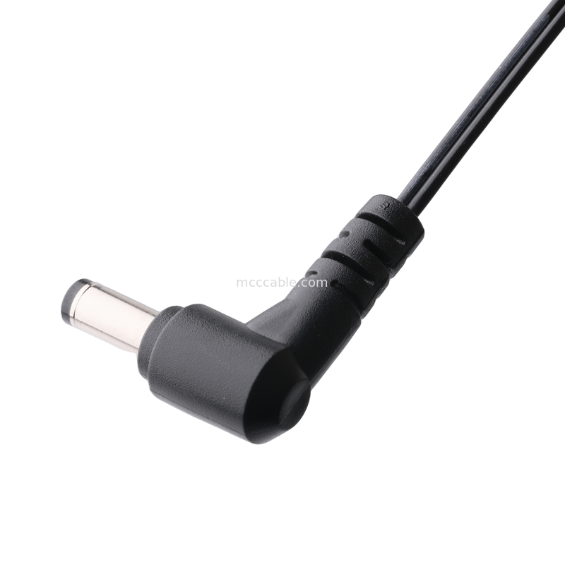 Enchufe de corriente continua 2.1 * 5.5mm Tipo de soldadura de PVC Apariencia moldeado ángulo 90 a MOLEX 39012020 PITCH 4.2mm 1 * 2P carcasa