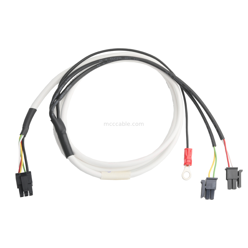 LVDS CABLE HSG 43025-0600 Picth 3.0mm MX a HSG 43025-0200 y RV1.25-4 conector OEM / ODM longitud del cable Personalizar