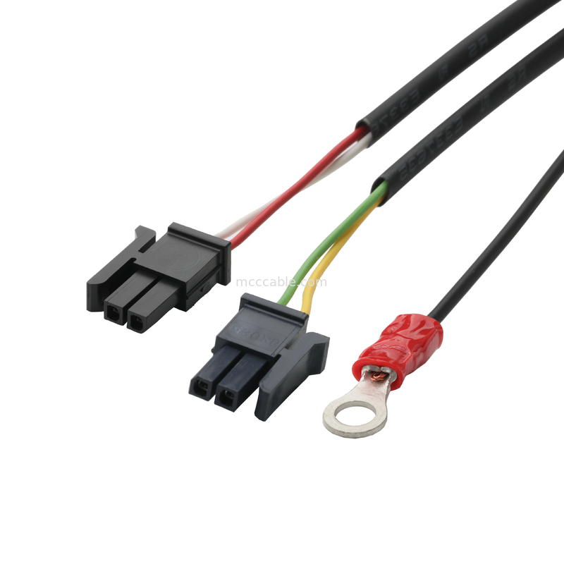 LVDS CABLE HSG 43025-0600 Picth 3.0mm MX a HSG 43025-0200 y RV1.25-4 conector OEM / ODM longitud del cable Personalizar