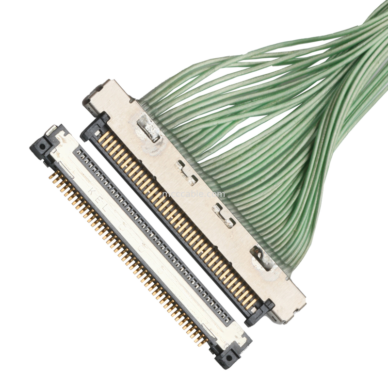 KEL USL00-40S Conector de cable coaxial micro lateral de 0.4V tipo ángulo derecho