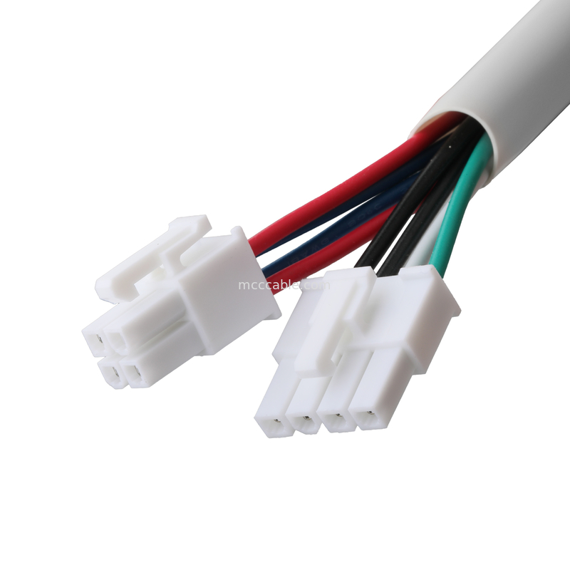 Molex HSG 4P a RCPT HSG 4P Pitch 4.2mm UL1007 18AWG 300V 80C OEM / ODM Lenguaje personalizado