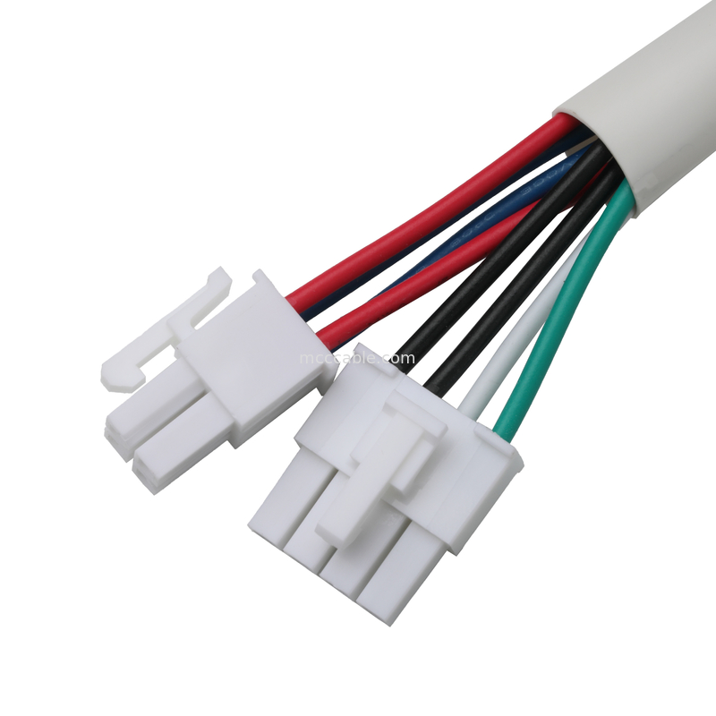 Molex HSG 4P a RCPT HSG 4P Pitch 4.2mm UL1007 18AWG 300V 80C OEM / ODM Lenguaje personalizado