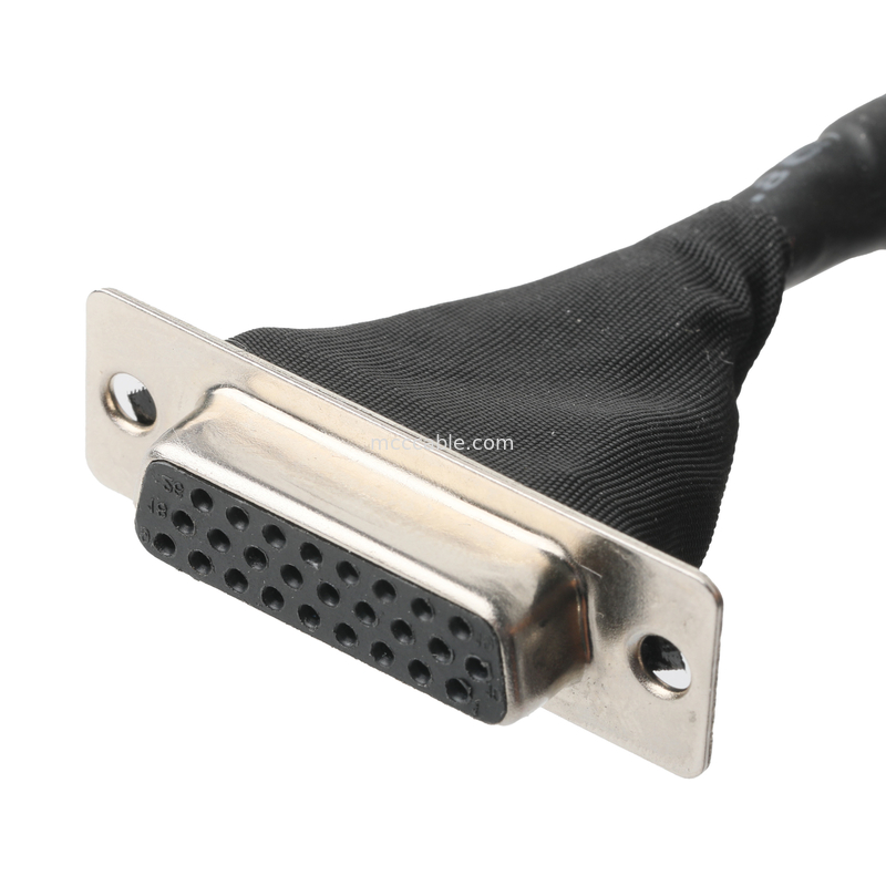 Los cables LVDS se ensamblan en  DF13-40Pin Pitch 1.25mm a HD-SUB 26P FEME FEMALE SLODER UL 1007 20AWG CABLE OEM/ODM